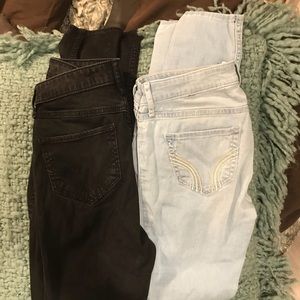 *PRICEDROP* 2 pair Hollister skinny jean leggings